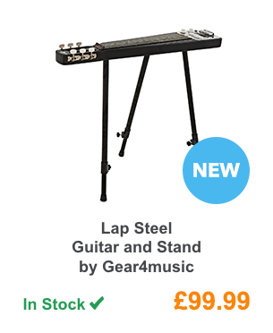 Lap Steel Guitar and Stand by Gear4music.