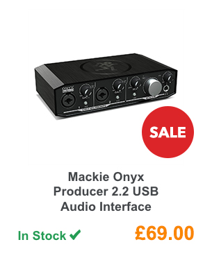 Mackie Onyx Producer 2.2 USB Audio Interface.