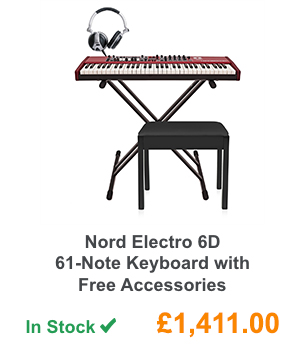 Nord Electro 6D 61-Note Keyboard with Free Accessories.