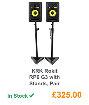 KRK Rokit RP6 G3 with Stands, Pair.