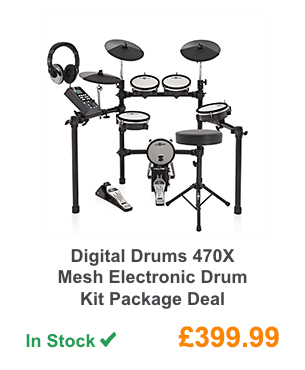 Digital Drums 470X Mesh Electronic Drum Kit Package Deal.