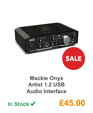 Mackie Onyx Artist 1.2 USB Audio Interface.