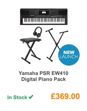 Yamaha PSR EW410 Digital Piano Pack.