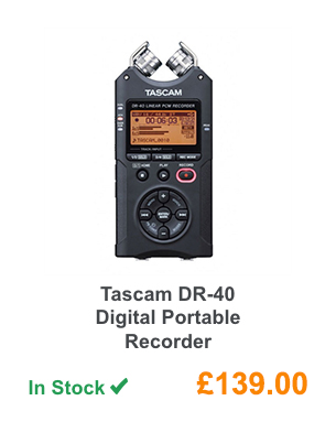 Tascam DR-40 Digital Portable Recorder.