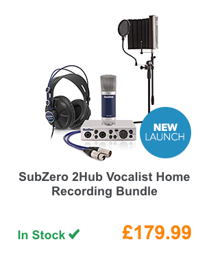 SubZero 2Hub Vocalist Home Recording Bundle.