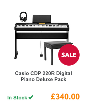 Casio CDP 220R Digital Piano Deluxe Pack.