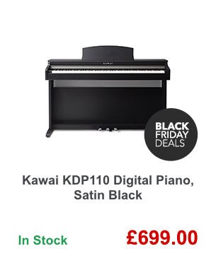 Kawai KDP110 Digital Piano, Satin Black.