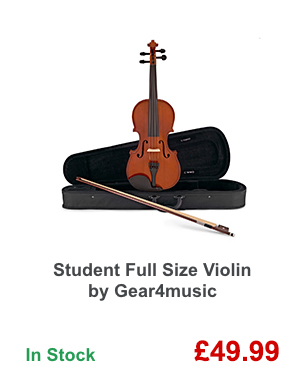 Student Full Size Violin by Gear4music.