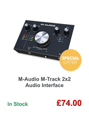 M-Audio M-Track 2x2 Audio Interface.