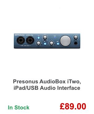 Presonus AudioBox iTwo, iPad/USB Audio Interface.