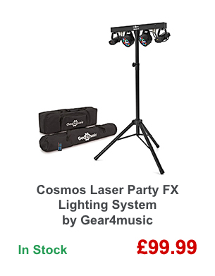 Cosmos Laser Party FX Lighting System by Gear4music.