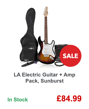 LA Electric Guitar + Amp Pack, Sunburst.