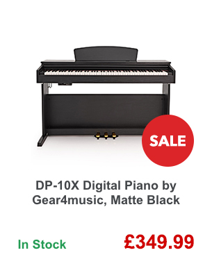 DP-10X Digital Piano by Gear4music, Matte Black.