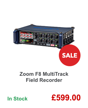 Zoom F8 MultiTrack Field Recorder.
