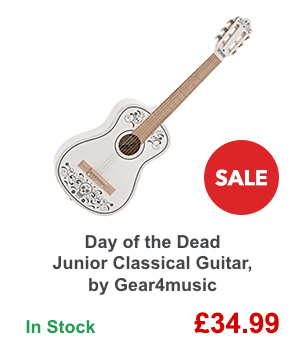 Day of the Dead Junior Classical Guitar, by Gear4music.