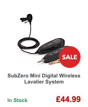 SubZero Mini Digital Wireless Lavalier System.