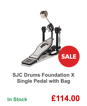 SJC Drums Foundation X Single Pedal with Bag.
