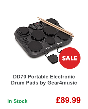 DD70 Portable Electronic Drum Pads by Gear4music.