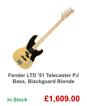 Fender LTD '51 Telecaster PJ Bass, Blackguard Blonde.
