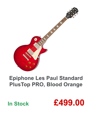 Epiphone Les Paul Standard PlusTop PRO, Blood Orange.