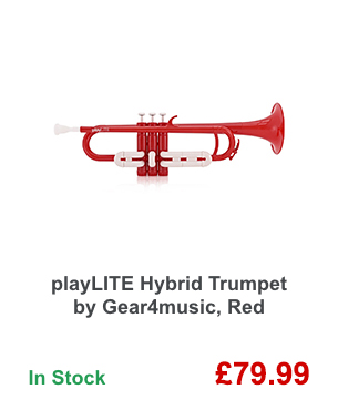 playLITE Hybrid Trumpet by Gear4music, Red.