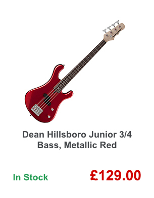 Dean Hillsboro Junior 3/4 Bass, Metallic Red.
