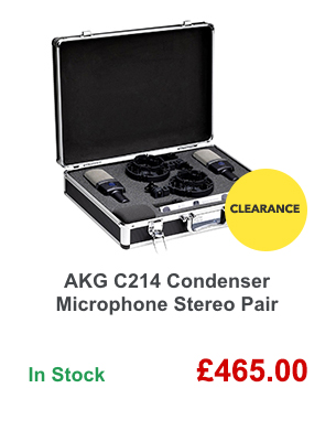 AKG C214 Condenser Microphone Stereo Pair