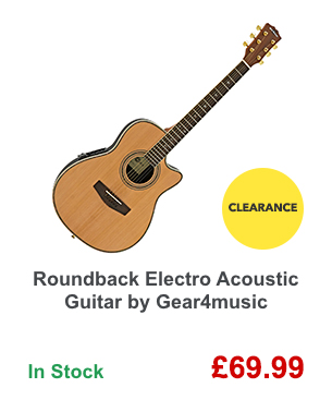 Roundback Electro Acoustic Guitar by Gear4music