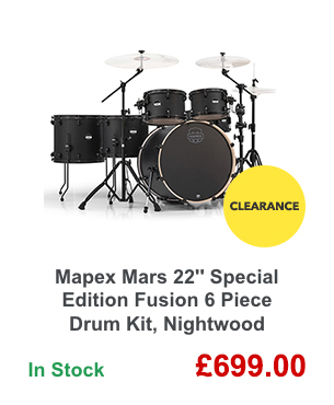 Mapex Mars 22'' Special Edition Fusion 6 Piece Drum Kit, Nightwood