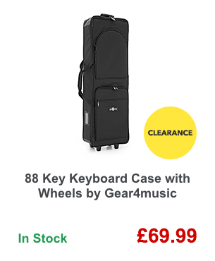88 Key Keyboard Case with Wheels by Gear4music