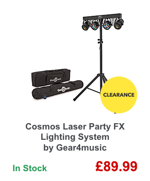 Cosmos Laser Party FX Lighting System by Gear4music