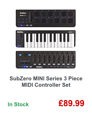 SubZero MINI Series 3 Piece MIDI Controller Set