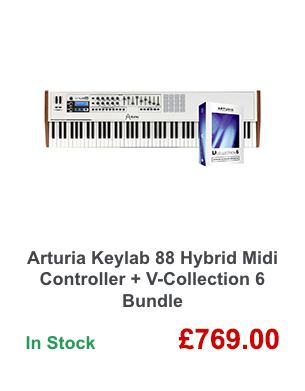 Arturia Keylab 88 Hybrid Midi Controller + V-Collection 6 Bundle