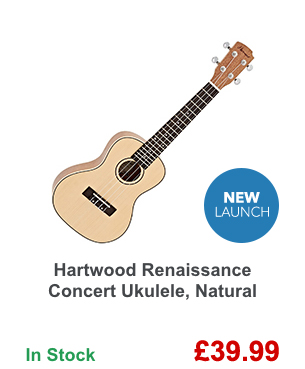 Hartwood Renaissance Concert Ukulele, Natural