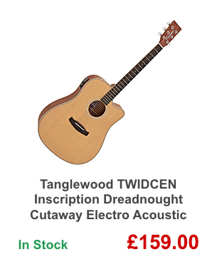 Tanglewood TWIDCEN Inscription Dreadnought Cutaway Electro Acoustic