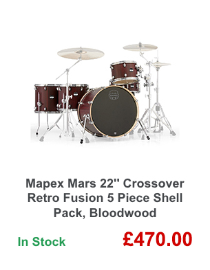 Mapex Mars 22'' Crossover Retro Fusion 5 Piece Shell Pack, Bloodwood