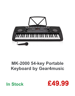 MK-2000 54-key Portable Keyboard by Gear4music