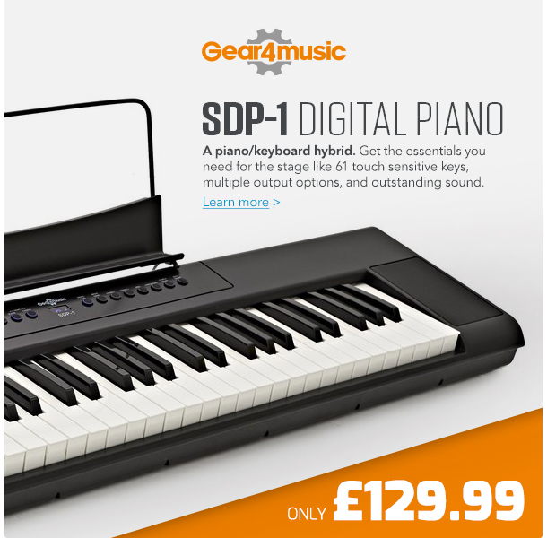 Gear4Music SDP-1 61-Key Portable Digital Piano