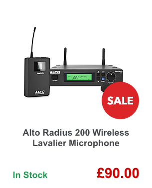 Alto Radius 200 Wireless Lavalier Microphone