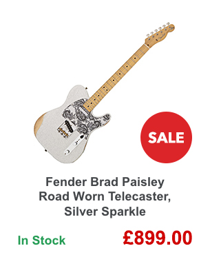 Fender Brad Paisley Road Worn Telecaster, Silver Sparkle