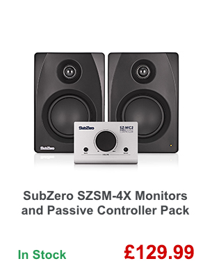 SubZero SZSM-4X Monitors and Passive Controller Pack