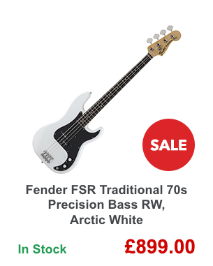Fender FSR Traditional 70s Precision Bass RW, Arctic White