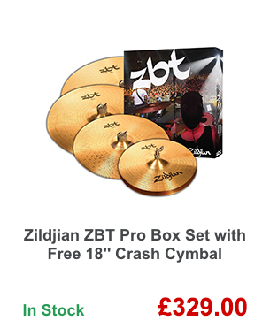 Zildjian ZBT Pro Box Set with Free 18'' Crash Cymbal