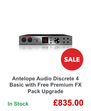 Antelope Audio Discrete 4 Basic with Free Premium FX Pack Upgrade