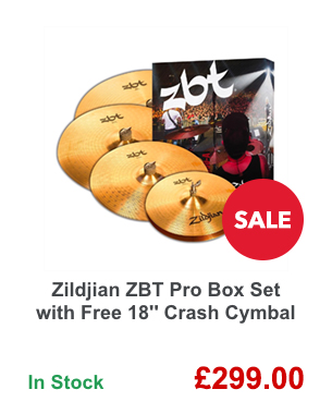 Zildjian ZBT Pro Box Set with Free 18'' Crash Cymbal