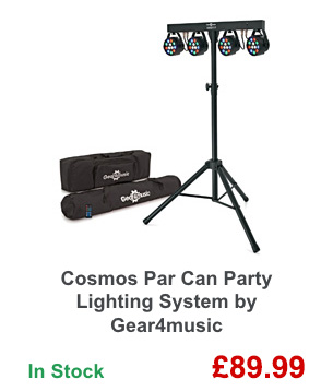 Cosmos Par Can Party Lighting System by Gear4music