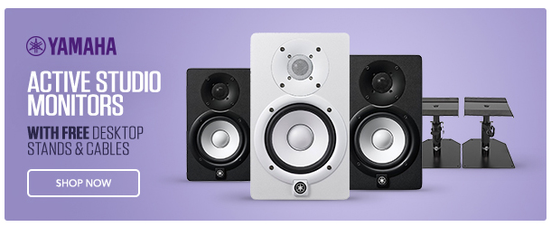 Yamaha Active Studio Monitors with Free Desktop Stands & Cables