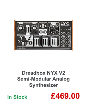 Dreadbox NYX V2 Semi-Modular Analog Synthesizer