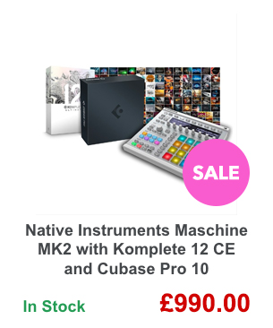 Native Instruments Maschine MK2 with Komplete 12 CE and Cubase Pro 10