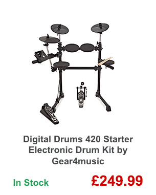 Digital Drums 420 Starter Electronic Drum Kit by Gear4music